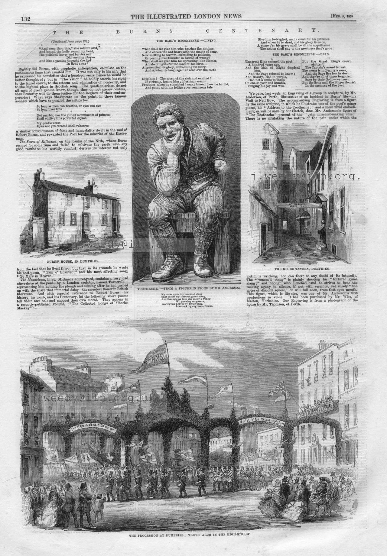 Burns toothache etc